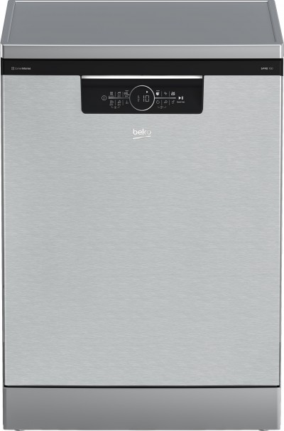 Lavastoviglie Libera Installazione 60 cm Autodose Classe A 15 Coperti Terzo cestello apertura Automatica Pearl Inox Beko BDFN36560XC