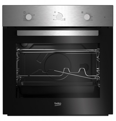 Forno da Incasso a Gas 60 cm Grill elettrico Ventilazione tangenziale Classe A+ Estetica Inox Beko BIGT21100X