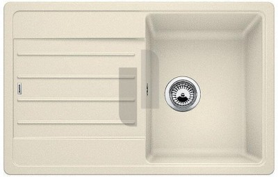 Lavello 1 Vasca con Gocciolatoio Reversibile Sopratop 78 x 50 cm Silgranit Avana LEGRA 45 S BLANCO 1237303 