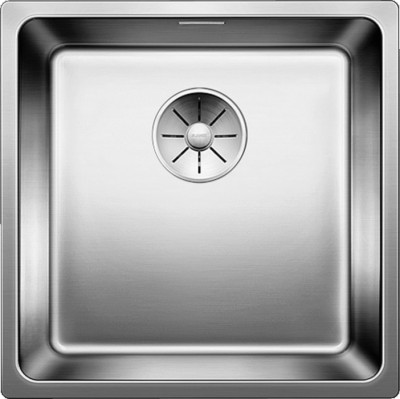 Lavello Monovasca Sopratop - Filotop 44 x 44 cm Acciaio Inox 1 Vasca 40 x 40 cm scarico InFino e troppopieno rettangolare ANDANO 400-IF BLANCO 1518311 - 518311