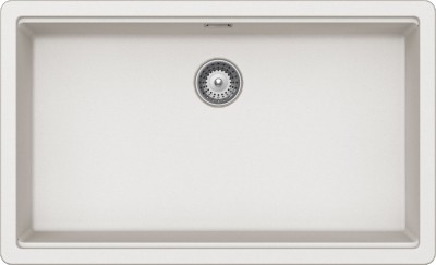 Lavello incasso 1 Vasca - Monovasca sopratop 750 x 456 mm CRISTALITE New Alumina BROOKLYN N100XL SCHOCK BYKN100XLA16