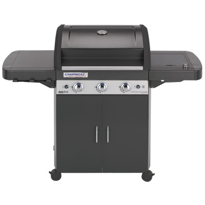 Barbecue a Gas BBQ da Giardino con Coperchio Ruote e Fornello Laterale Potenza 9.6+2.3 kW - Campingaz 2000033886 - 3 Series Classic LS Plus D DualGas