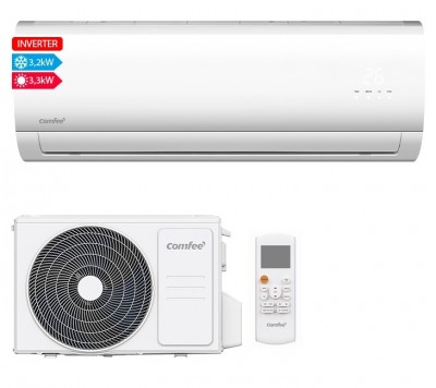 Comfee CF-ET12A IU e CF-ET12A OU - Condizionatore 12000 btu Gas R32 monosplit inverter Classe energetica A++/A+ WiFi Integrato