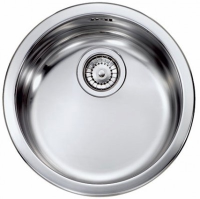 Lavello da Incasso 1 Vasca Circolare diametro 435 mm Sopratop Acciaio Inox satinato Piletta 3,5 Pollici CM CINZIA 011949.X0.01.2016 - 011949 XCSSX