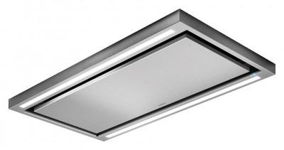 Cappa a Soffitto 90 x 50 cm Versione Aspirante Acciaio Inox e Bianca  Elica CLOUD SEVEN IX/A/90 - PRF0142094A