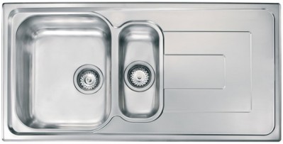 Lavello da Incasso 1 Vasca e vaschetta con gocciolatoio a Destra 100 x 50 cm Sopratop Acciaio Inox satinato CM COMO 010145.S1.01.2018 - 010145 SCSSP