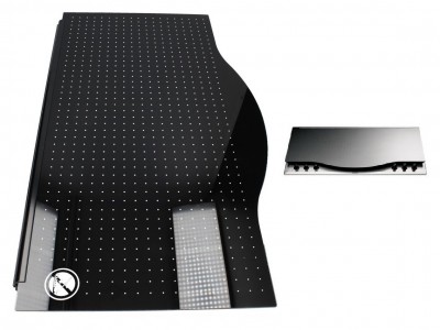 Coperchio Piano Cottura Nero Ariston Indesit Hotpoint Whirpool C9HBK C00053203 482000026849