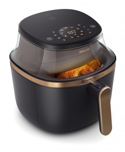 Philips NA332/00 serie 3000 Friggitrice ad Aria 6,2 Litri Potenza 1700W 12 Programmi Display LED colore Nero 