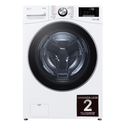 LG F0P3020TSWC Lavatrice smart a carica frontale Libera Installazione capacità XL 20 kg Classe B 1000 giri/min. Inverter Funzione Vapore Wi-Fi TurboWash 360 Bianca