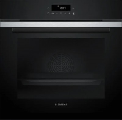 Siemens HB272ABS3 iQ300 Forno da Incasso Multifunzione Elettrico 60 cm Pirolitico Airfry Nero con finitura inox Classe A+