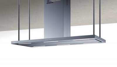 Baraldi ELEA CENTRALE Cappa a Isola 146 x 60 cm Inox Camino Centrale 900 m³/h - 01ELECE146ST90