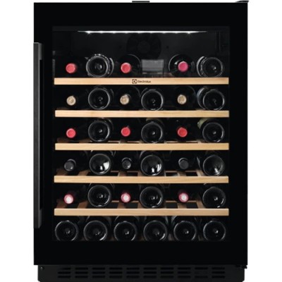 Cantinetta Vino da Incasso 52 Bottiglie Classe G Larghezza 60 cm Altezza 82 cm Sottotop Estetica Nera Serie 500 Electrolux EWUS052B5B