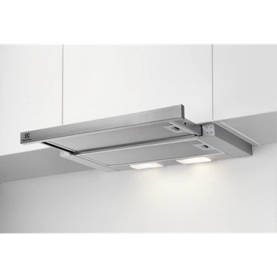 Cappa da Incasso pull-out con frontalino estraibile 60 cm Estetica inox Rex Electrolux LFP326S