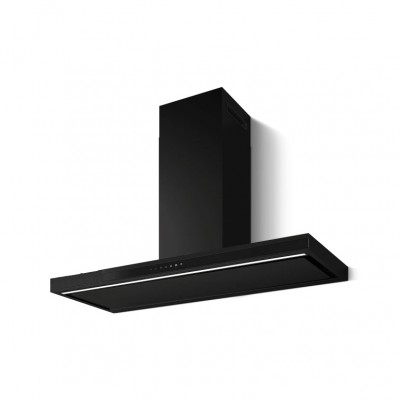 Elica ELEMENT @ BL MAT/A/120 - PRF0196976 Cappa a Parete 120 cm Finitura Nero effetto soft touch e vetro nero Wi-Fi