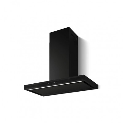 Elica ELEMENT @ BL MAT/A/90 - PRF0194415 Cappa a Parete 90 cm Finitura Nero effetto soft touch e vetro nero Wi-Fi