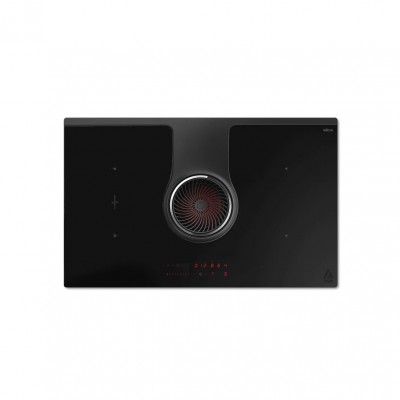 Elica NIKOLATESLA ONE EVO BL/A/83 PRF0196318 Piano Cottura Incasso ad Induzione Nero con Cappa Integrata 83 cm Versione Aspirante convertibile in Filtrante