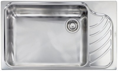 Lavello da Incasso 1 Vasca con gocciolatoio a Destra 86 x 51 cm Sopratop Acciaio Inox satinato CM EUREKA 011753.S1.01.2018 - 011753 SCSSP