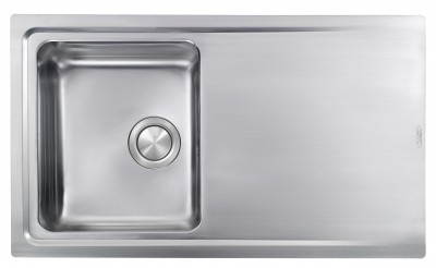 Lavello da Incasso 1 Vasca con gocciolatoio Reversibile 86 x 51 cm Slim - Semifilo Acciaio Inox satinato EVOLUZIONE 015003.X2.01.2033 - 015003RCSSP