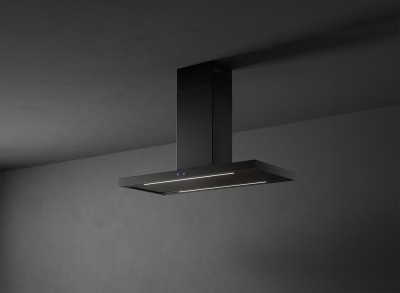 Falmec Plane Plus Island 120 Nero Cappa a Isola 120 cm Acciaio verniciato nero Luce dinamica e dimmerabile - CPLI20.E23P2#EUN490F