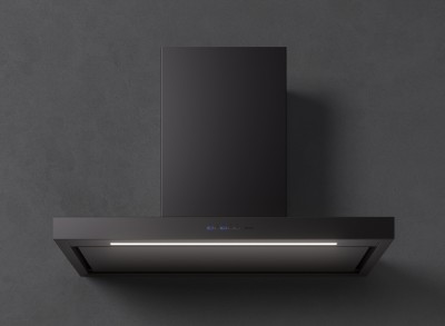 Falmec Plane Plus NRS 90 Nero Cappa a Parete 90 cm Acciaio verniciato nero Tecnologia NRS Silenziosa Luce led dimmerabile e dinamica - CPLN90.E24P2#EUN490F