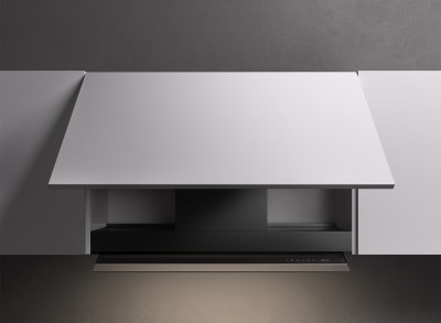 Falmec Virgola No-Drop Touch 120 Nero Cappa Incasso a scomparsa nel pensile 120 cm Anticondensa Acciaio verniciato nero opaco - CVJN20.E23P2#ZZZN490F