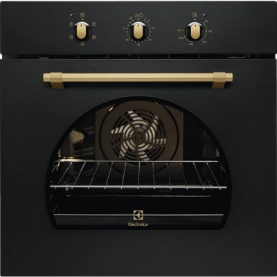 Forno da Incasso Multifunzione Elettrico 60 cm Rustico Acqua Cleaning Classe A Estetica Nero Ghisa Serie 300 Electrolux FR53G