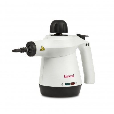 Girmi AP31 Pulitore a Vapore 1100 W Capacità350 cc - Potente getto di vapore con Riscaldamento rapido - Bianco