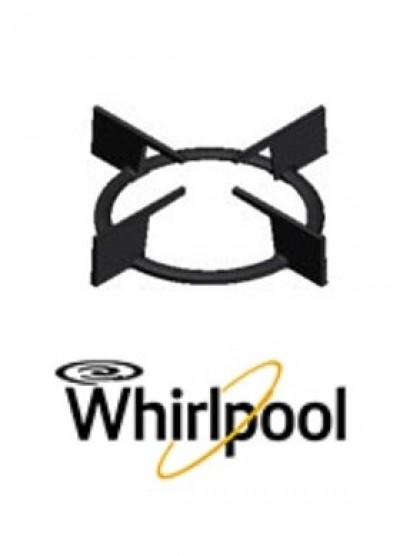 Griglia Ghisa Centrale con Gommino Piano Cottura Ariston Indesit Hotpoint Whirlpool Originale C00653947 488000653947