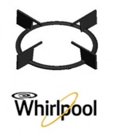 Griglia Ghisa Laterale con Gommino Piano Cottura Ariston Indesit Hotpoint Whirlpool Originale C00648225 488000648225