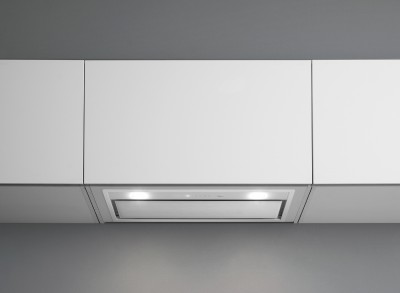 Cappa Gruppo Incasso 50 cm Vetro temperato extra chiaro bianco Aspirazione perimetrale Pulsantiera Touch FALMEC Gruppo Incasso Murano - CGIW50.E10P6#ZZZF491F