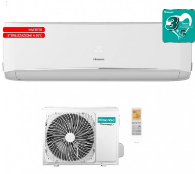 Hisense HALO+ CBMR120RG  e ATMR120RW - Condizionatore 12000 btu Gas R32 monosplit inverter Classe energetica A++/A+ WiFi Integrato