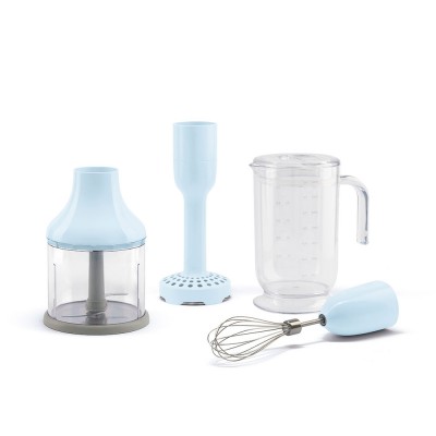 Set 4 accessori, versione azzurro pastello per Frullatore ad immersione Anni 50 Smeg 50's Style HBAC01PB