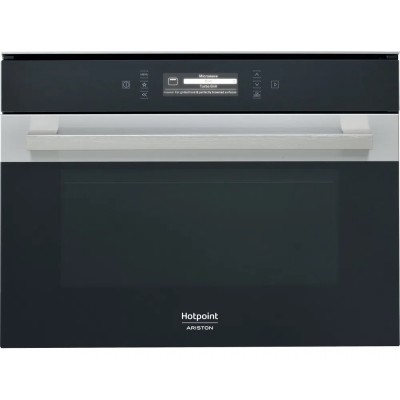 Forno Microonde Combinato da incasso 40 Litri Altezza 45 cm Vapore Vetro Nero e Inox Ariston Hotpoint Class 9 - MP 996 IX HA - MP996IXHA