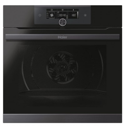 Forno da Incasso Multifunzione Elettrico 60 cm Pirolitico 13 Funzioni Finitura Nero Classe A+ I-Turn Series 4 HAIER HWO60SM5F8BH