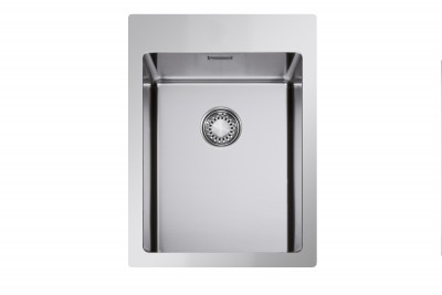 Lavello da Incasso 1 Vasca 39 x 51 cm Filotop - Slim Acciaio Inox Satinato con Fascia Miscelatore IN-TECH MIX CM 017321.X2.01.2099