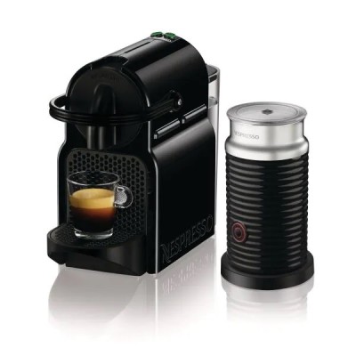 Macchina Caffè Nespresso Capsule con Cappuccinatore Aeroccino Colore Nero DeLonghi EN80.BAE Inissia