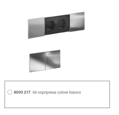 Kit Copripresa colore Bianco per Portaprese Cip-Cip Foster 8000 217 - 8000217