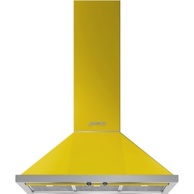 Cappa a Parete 90 cm Gialla Estetica Portofino SMEG KPF9YW 