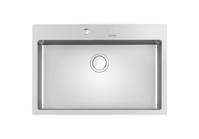 Lavello 1 Vasca Filotop 770 x 520 mm Acciaio Inox Finitura Spazzolato S4001 Filotop Foster 3366 050 - 3366050