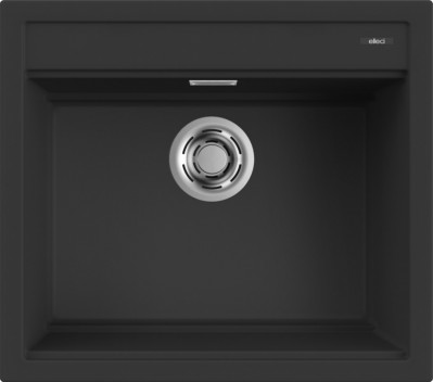 Elleci LGB10540 Lavello da Incasso 1 vasca - Monovasca Sopratop 57 x 51 cm finitura Granitek Matt Nero 40 Best 105