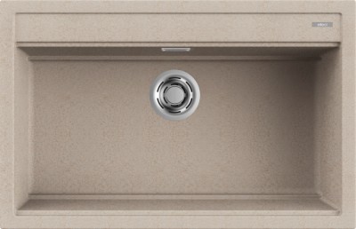 Elleci LGB13051 Lavello da Incasso 1 vasca - Monovasca Sopratop 79 x 51 cm finitura Granitek Classic Avena 51 Best 130