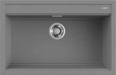 Elleci LMB13073 Lavello da Incasso 1 vasca - Monovasca Sopratop 79 x 51 cm finitura Granitek Metal Titanium 73 Best 130