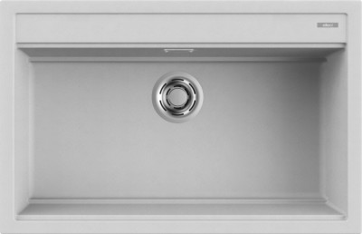 Elleci LMB13079 Lavello da Incasso 1 vasca - Monovasca Sopratop 79 x 51 cm finitura Granitek Metal Aluminium 79 Best 130