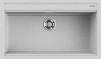 Lavello da Incasso 1 vasca - Monovasca Sopratop 86 x 51 cm finitura Granitek Metal Aluminium 79 Best 360 Elleci LMB36079