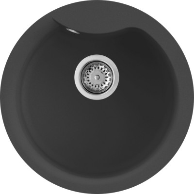Elleci LGEROU59 Lavello 1 vasca Circolare - Monovasca  Sopratop Diametro 485 mm finitura Granitek Classic Antracite 59 Ego Round
