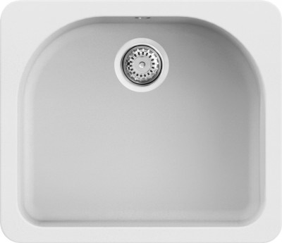 Elleci LGF18068BTP Lavello da Incasso 1 vasca - Monovasca Sopratop 60 x 52 cm finitura Granitek Matt Bianco 68 Fox 180