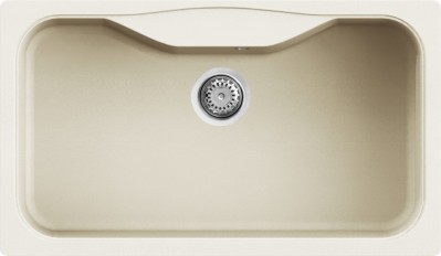 Lavello da Incasso 1 vasca - Monovasca Sopratop 863 x 503 mm finitura Granitek Classic Bianco Antico 62 Fox 360 Elleci LGF36062 
