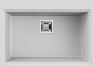 Lavello da Incasso 1 vasca - Monovasca Sopratop 70 x 50 cm finitura Granitek Matt Bianco 68 KARISMA 120 Elleci LGK12068