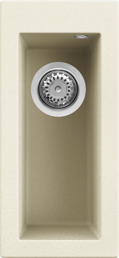 Lavello da Incasso 1 vasca - Monovasca Sopratop 23 x 50 cm finitura Granitek Classic Bianco Antico 62 Quadra 50 Elleci LGQ05062