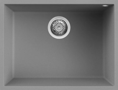 Elleci LGQ11048BSO Lavello da Incasso 1 Vasca Sottotop 58 x 44 cm finitura Granitek Matt Cemento 48 Quadra 110 SOTTOTOP
